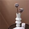 Black Spot White Matte Floor Vase Modern Porcelain Top Vase