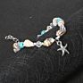 Bohemia Turquoise Anklets for Women Starfish Pendant Conch Shell Beach Foot Jewelry Retro Anklet Jewelry