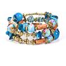 Bohemian Beads Glazed Printed Bracelet