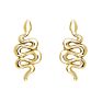 Bohemian Earrings Jewelry 925 Sterling Silver 18K Gold Plated Ear Cuff Snake Stud Earrings