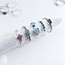Bohemian Vintage Style Rings, Love Horse Eyes, Turquoise Rings