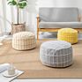 Boho Modern Moroccan round Pouf Foot Stool Patio Living Room Decor Jacquard Floor Pouf Ottoman