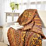 Boho Woven Polyester Cotton Vintage Retro Throw Blanket with Tassel
