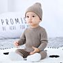 Born Baby Boy Knit Cardigan Outwear Outer Pants Hats in Sets 0-1Years Kids Cardigan Sweater Coat Baby Cloths Sweater Sets