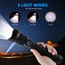 Boruit High Power 5000Lumens Xhp70 Bright Zoom Led Lampe De Poche Aluminum Long Range Light Rechargeable Tactical Flashlight