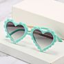 Boy for Girls Style Wave Framed Heart Wheatstraw Children Recycled Kids Sunglasses