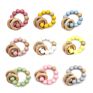 Bpa Free Baby Wooden Toys Teether Infant Baby Rattle