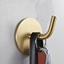Brass Hanging Bedroom Creative Door Coat Hat Hook Bathroom Brushed Golden Free Punch Paste Hooks