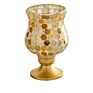 Brass Pillar Candle Holder Antique Finished Decorative Metal Candle Stand Wedding Gift Center Piece Candle Pillar