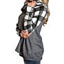 Buffalo Plaid Cowl Neck Sweater