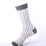 Business Cotton Dot Pattern Socks Dress Crew Socks for Men