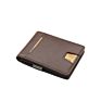 Business Travel Waterproof Rfid Genuine Leather Men Money Clip Card Wallet with Double Flap Design