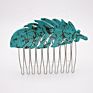 Canyuan Leaves Feathers Hair Combs Decorative Plastic Classical Tortoiseshell Cellulose Acetate Combs