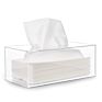 Car Use Rectangle White 4Mm Acrylic Tissue Box Cover