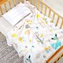 Cartoon Printing 100% Organic Cotton Muslin Baby Swaddle Blanket