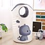 Cartoon Storage Basket Baby Toy Organizer Cotton Linen Foldable Laundry Basket Bedroom Storage Basket Laundry Hamper