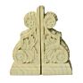 Carved Wood Look Resin Corbel Statue Bookends Polyrsin Corbel Wooden Sculpture Bookends for Home Decor