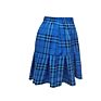 Casual Printed Blue Plaid Pleated Skirt Short Women's Skirts