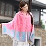 Casual Printed Tassels Elegant Customized Cotton Scarf