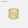 Casual Wear Rings Lady Accessories Chunky Rings Gold Ring