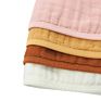 C'dear Sales Soft Baby Solid Color 100% Organic Cotton Bamboo Burp Cloth Muslin Baby Bandana Bib Burp Cloth//