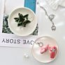 Ceramic Cactus Ring Holder Decorative Green Cactus Jewelry Holder Jewelri Display Tray