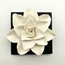 Ceramic Flower Wooden Base Air Freshener