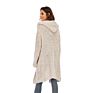 Cgyy Autumn Casual Women Long Popcorn Knit Sweater Cardigan Oversized Sweater with Pockets for Ladies Knitwear Loose Coat
