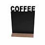 Cheaply Wooden Chalkboard Farmhouse Animal Cock Pig Cattle Shape Standing with Base