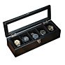 Cherry Watch Box Wooden Organizer 5 Slots Watch Display Case 5