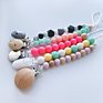 Chew Teething Silicone Beads Girl Baby Necklace