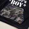 Children Boys Camo Raglan Hoodie Top Jogger Pant Tracksuit Outfits Kids Boy's Clothing Sets
