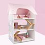 Children Play House Toys Pretend Play Furniture Toy Three Floors Doll House for Girl