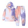 Children Wear Cotton Tie Dye Toddlers Kids Sweatsuit Jogging Suit Hoodie Set Fall Clothes for Kids Rs01015