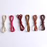 Chinber Cotton Waxed Leather Shoes Laces round Sneaker Shoelace String