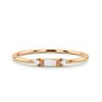 Choose Your Color Baguette and round Stones Ring Bar Set Rings Jewelry Women Rings for Women