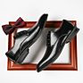 Classic Black Men's Pointed Toe Lace up Wedding Business Office Leather Oxfords Formal Dress Derby Shoes