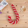 Classic Crutch Shape Pet Christmas Candy Cane Teething Cleaning Dog Rope Chew Toys
