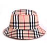 Classic Retro Style Plaid Print Disigner Luxury Bucket Hat Bucket Hat for Unisex