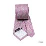 Classic Silk Jacquard Men Paisley Floral Liner Shape Handsome Looking Tuxedo Tie Necktie for Wedding Party