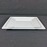 Classic White Solid Plastic Tableware Dinner Ware Set Melamine Square Plates Dish for Hotel Kitchen Home and Restaurant