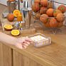 Cocktail Paper Napkin Holder Clear Decorative Cocktail Napkin Caddy Holder for Kitchen or Hotel Restaurant