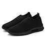 Comfortable Walking 39-44 Black Men's Breathable Casual Shoes