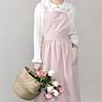 Cotton and Hemp Apron Flower Art Shop Painting Nail Shop Vintage Overalls