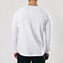 Cotton Men's Performance Long Sleeve Shirts with Curved Hem