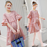 Cotton Pregnant Women Breastfeeding Dress Short Loose Maternity Evening Dress