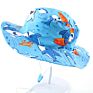 Cotton Soft Top Cartoon Animals Printed Baby Kids Sun Sunshade Fisherman Bucket Hat