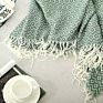Cozy 100%Polyester Soft Sofa Throw Cover Knitted Decorative Blanket