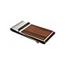 Creative Design Double Sides Stainless Steel Card Holder Wood Money Clip