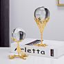 Creative Modern Minimalist Metal Art Craft Furnishings Decor Tabletop Restaurant Interior Crystal Ball Ornaments Home Decoration